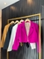 BLAZER CROPPED ALFAIATARIA COM BOTÕES ENCAPADOS - PRETO