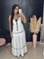 Vestido longo fluido camadas amarração seios - Meraki Store