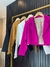 BLAZER CROPPED ALFAIATARIA COM BOTÕES ENCAPADOS - FÚCSIA - Meraki Store
