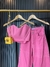 CALÇA JEANS WIDE LEG - ROSA na internet