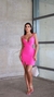 VESTIDO CURTO RECORTES - ROSA
