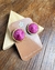Brinco Cláudia - BC006 rosa metalizado - Nós Flores - Ateliê de Acessórios Autorais Criativos