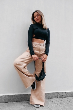 Wide Leg Jeans Nude