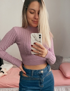 Cropped Trança Tricot - comprar online