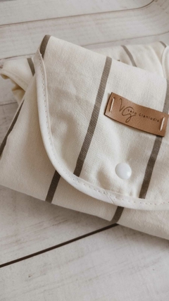 Cambiador Pocket Rayado Habano - comprar online