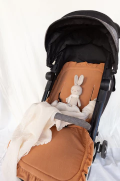 Cubrecoche Canela y Natural reversible