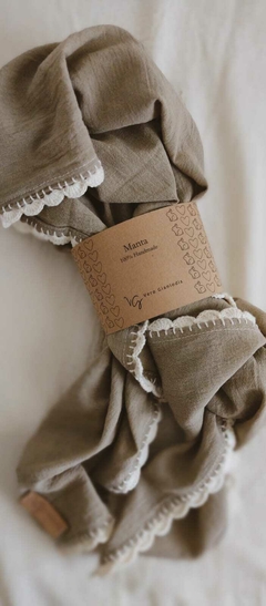 Mantas Gasa de Algodón Bordadas - tienda online