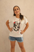 T-SHIRT FEMININA RED LIPS 20007. na internet