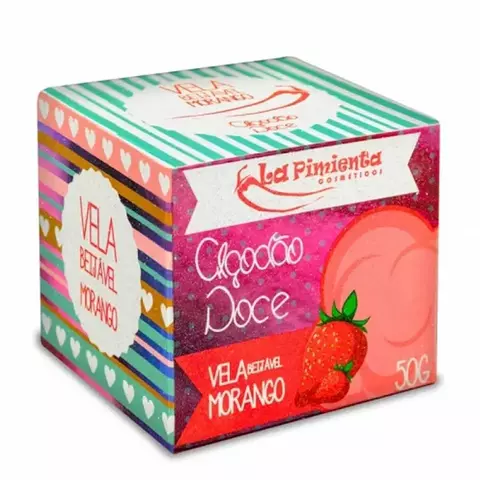 Vela Beijável Algodão Doce