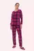 Pijama Longo Feminino Soft com Punho