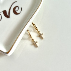 AROS CRUZ MAGIC ENCHAPADO ORO 18K