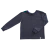 Camiseta manga longa cinza