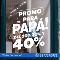 VINILO PARA VIDRIERA DIA DEL PADRE