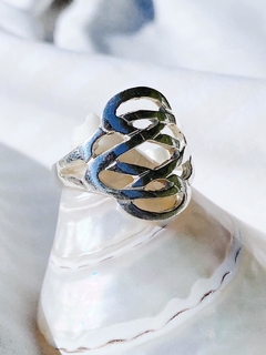 ANILLO PLATA, ARABESCOS