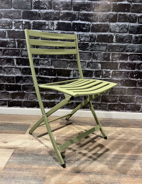 silla plegable metalica reforzada - silla gastronomica - silla para exterior - comoda