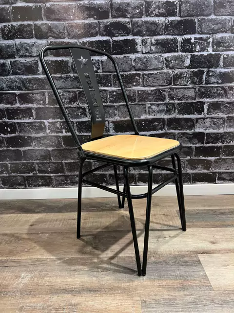 SILLA INDUSTRIAL ASIENTO MADERA LUSTRADA – 3155L