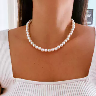 Choker De Pérolas Grande