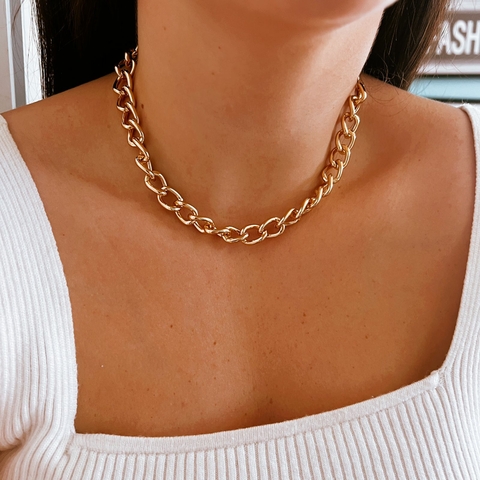 Choker Dourada Catarina