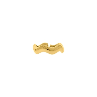 Anel Dourado Onda Ajustável