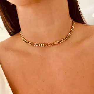 Choker Dourada Noemia