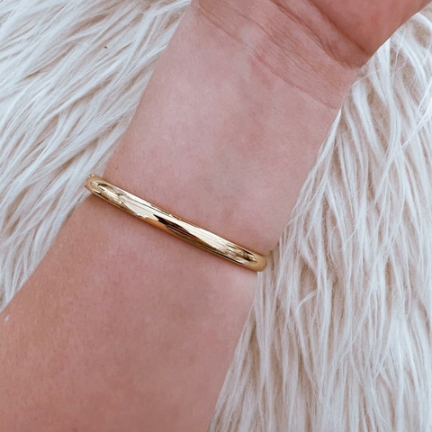 Bracelete Dourado com circulo Regina