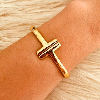 Mix de Bracelete T, Coração, anel regulável coração