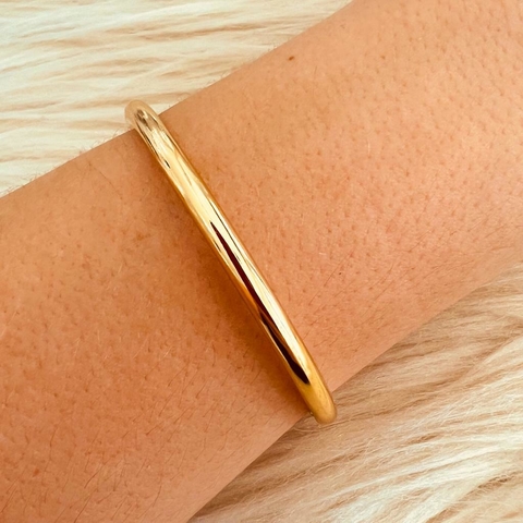 Bracelete Dourado Liso