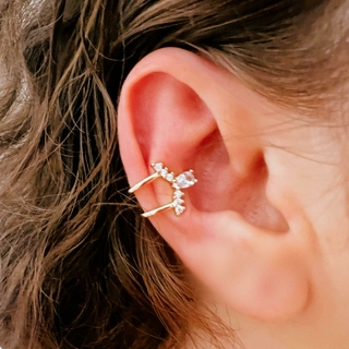 Fake Piercing Dourado Gisela