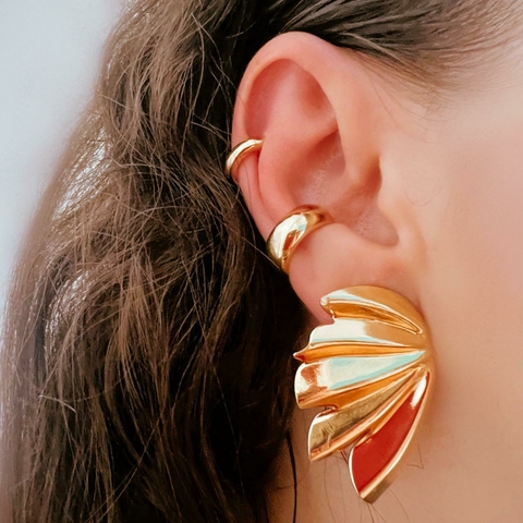 Mix de Brinco Flor Dourado cm Fakes Piercing