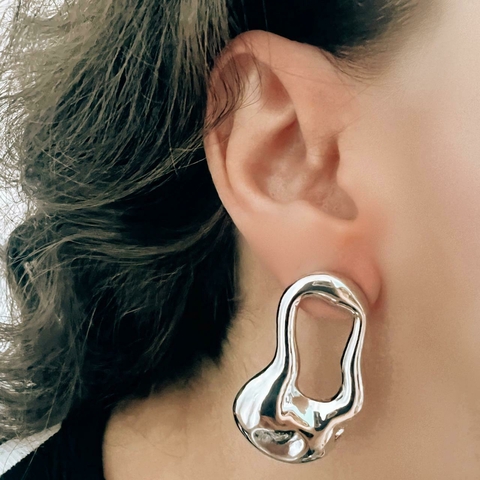 Brinco Prata Orgânico Sandra