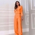 Conjunto alfaiataria calça wide leg e casaco