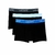Pack de boxer LACOSTE X3 - Liso azul marino con cintura de color - comprar online