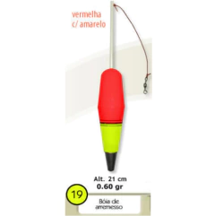 Boia de Arremesso - Vermelha com Amarelo
