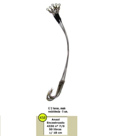 Anzol Encastoado 4330 com 18cm - Boias Barão