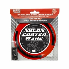 Empate de Aço Revestido com Nylon - Black