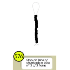 Stop de Linha para Chumbada e Boia C/3 Fieiras