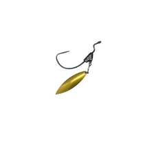 Isca Underspin Lâmina Willow XL Anzol Black Nickel 5/0 - Dourado - comprar online