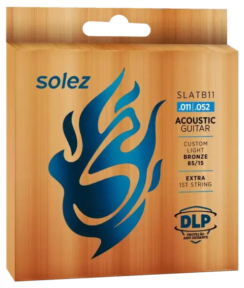 Encordoamento Violão Aço 0.11 Solez SLATB11 Bronze 85/15 - comprar online