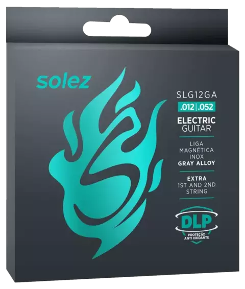 Encordoamento Guitarra 0.12 Solez SLG12 GA DLP Liga Magnetica Inox Gray Alloy - comprar online