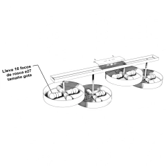 Acopla Plafón x4
