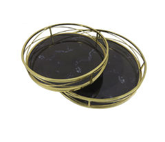 BANDEJA SIMIL MARMOL GOLD