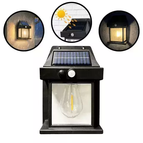 LAMPARA FAROL SOLAR C/ SENSOR