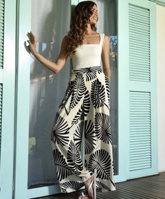 Calça Pantalona - folha - loja online