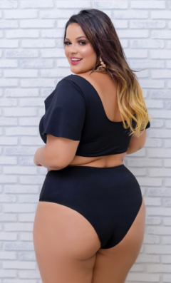 Biquini manguinha - preto - comprar online