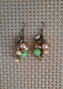 Aros colgantes con piedritas
