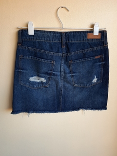 Mini de jean con roturas - comprar online