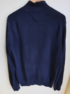 Sweater cardigan de hilo azul TOMMY HILFIGER - comprar online
