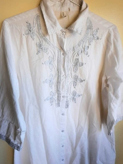 Camisola manga 3/4 bordada, BOHO - comprar online