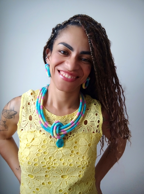 Conjunto pingente de Corda