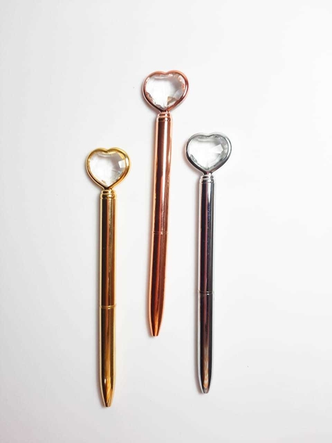 Caneta Diamante coração